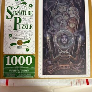 Disney Haunted Mansion Puzzle with Gold and Black